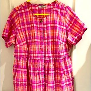 Ladies Sz 18W Seersucker Dress